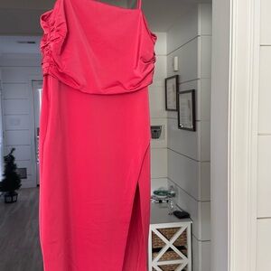 NBD One Shoulder Pink Dress